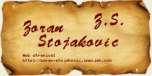 Zoran Stojaković vizit kartica